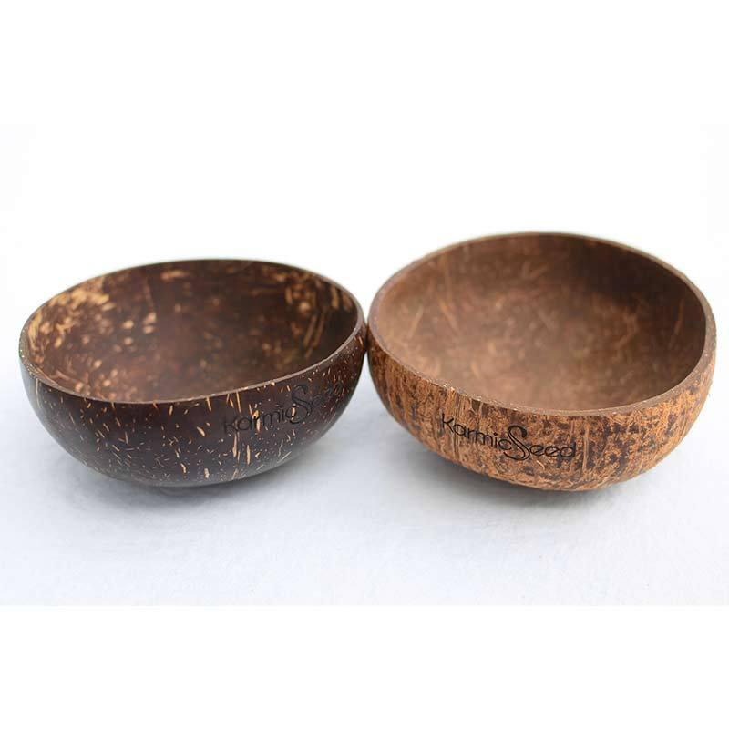 wooden coconut bowl