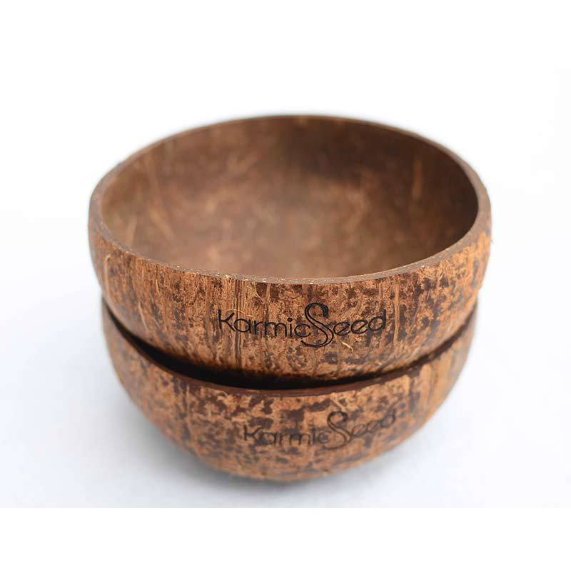 wooden coconut bowl