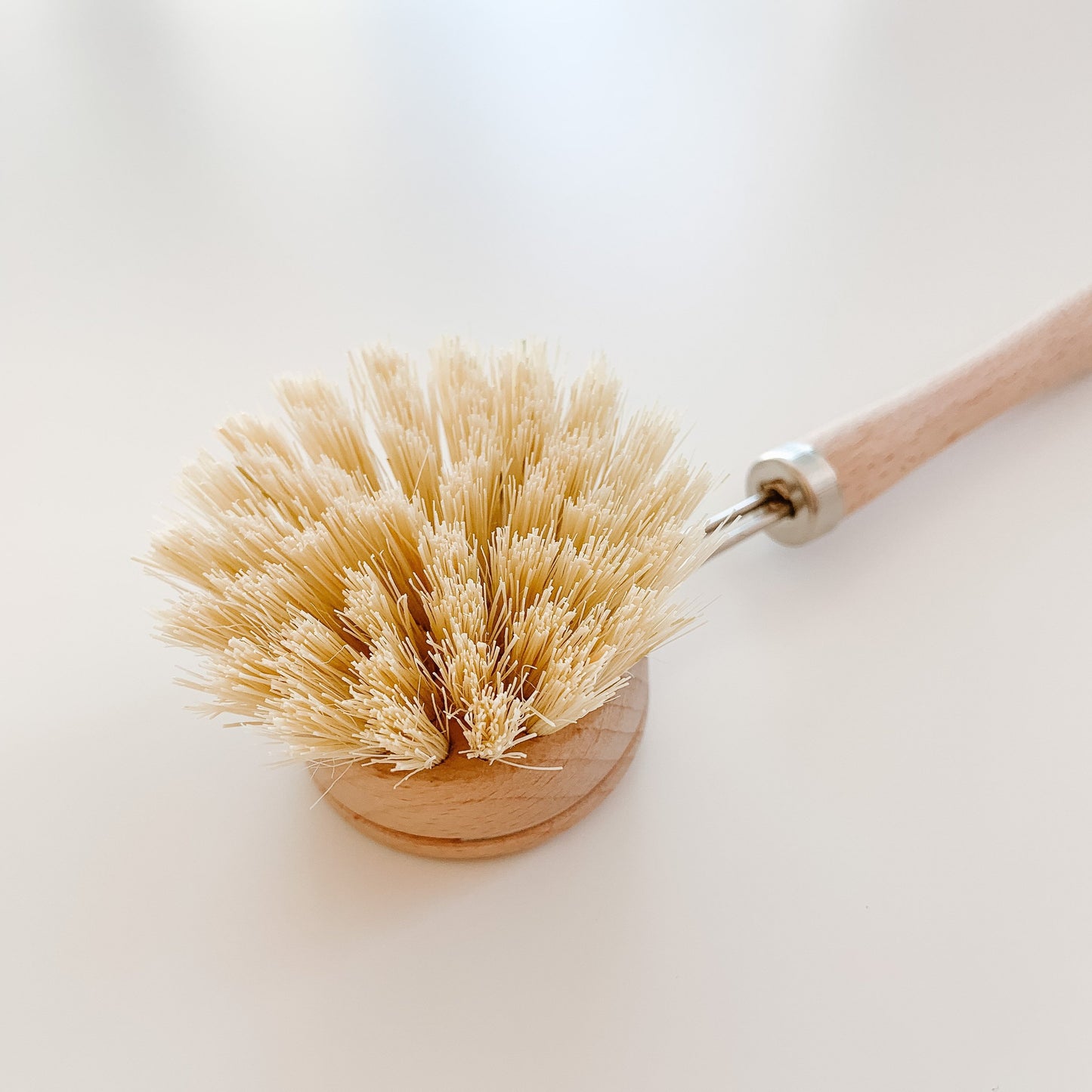 wooden sisal bamboo dish brush