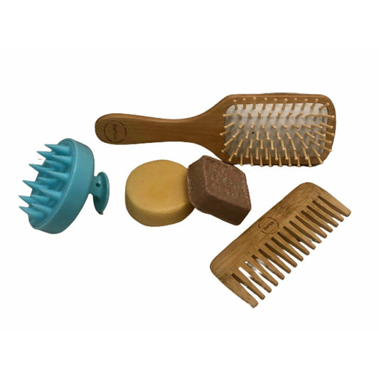 benat natural beauty hairbrush shampoo conditioner bar