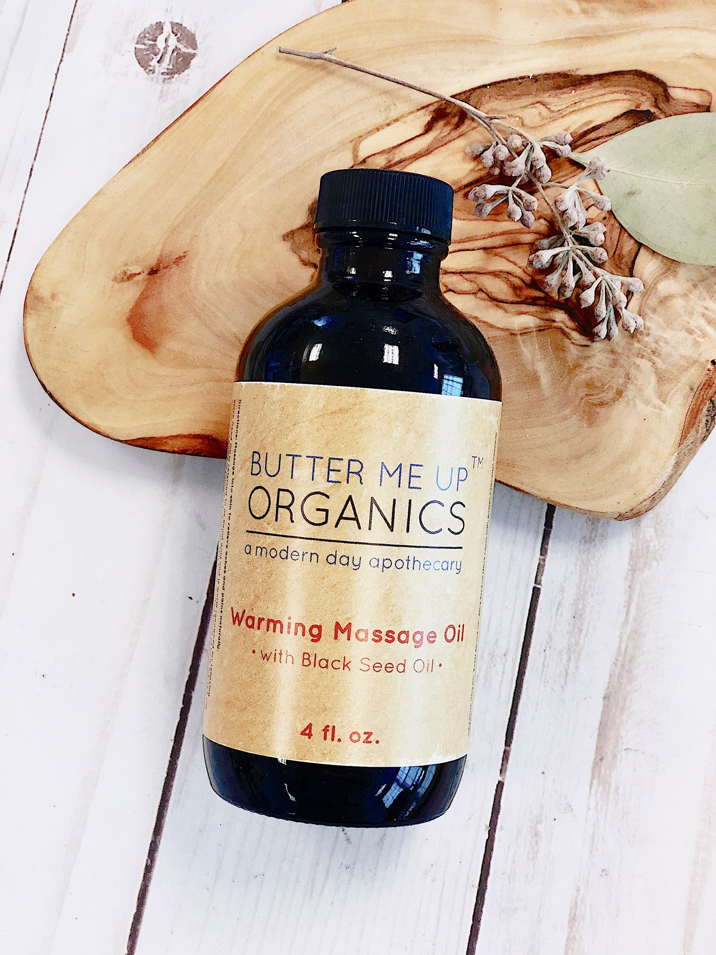 Organic Warming Massage Oil : Muscle Ache Reliever