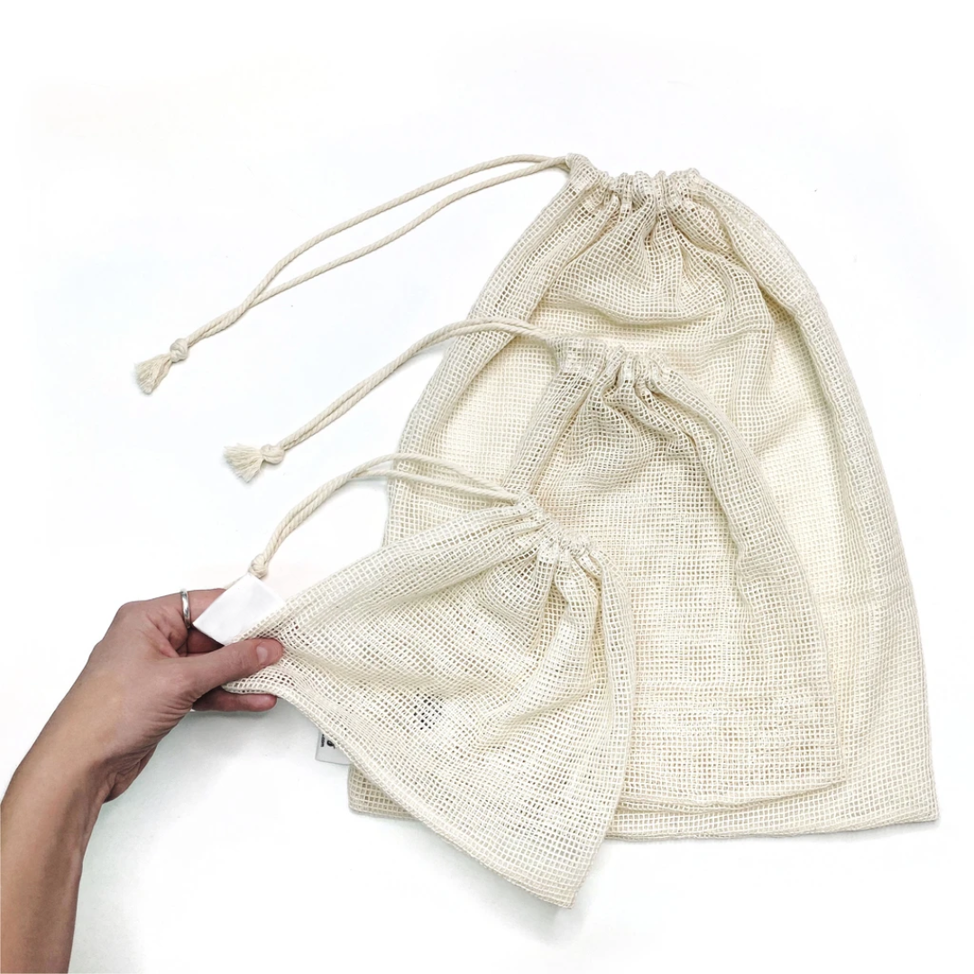 cotton mesh product bag plastic free